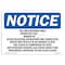 Signmission OSHA Notice, 5" Height, You Are Entering Area Permitted For Sign, 7" X 5", Landscape OS-NS-D-57-L-19092 - alternate 1